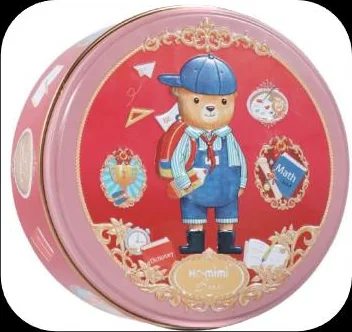 Smart Bear tin, red
