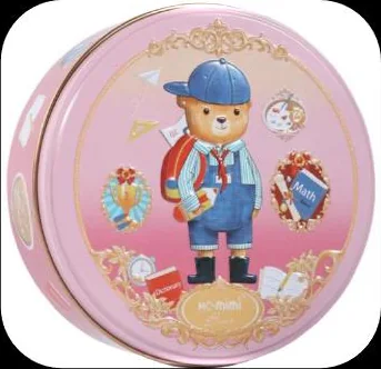 Smart Bear tin, pink