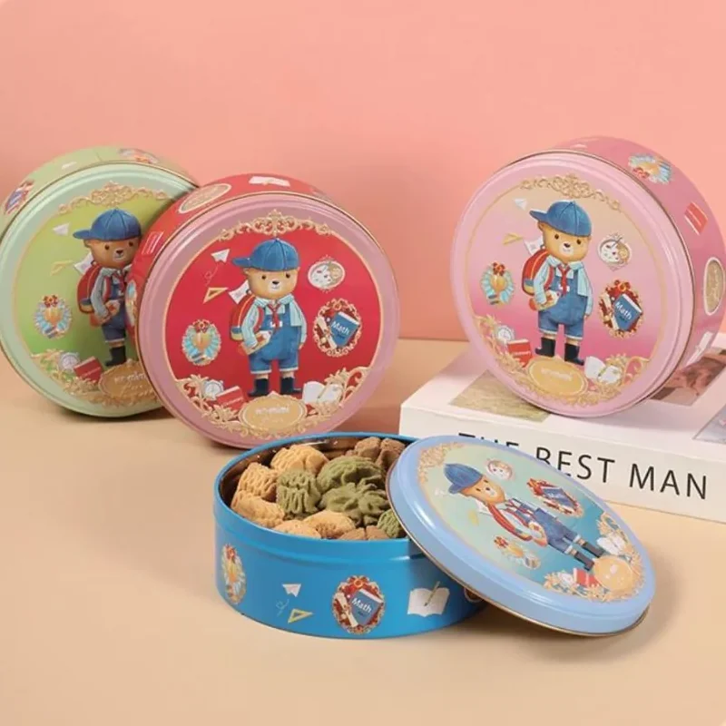 Little Blossom Smart Bear series butter cookie tins