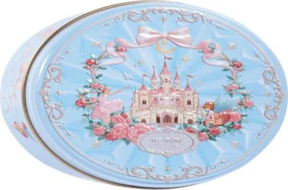 Castle tin, blue