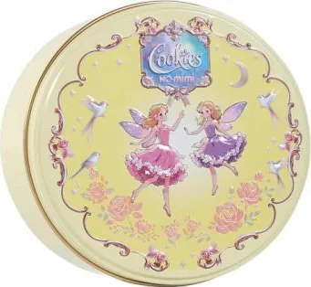 Angel Fairy tin, yellow