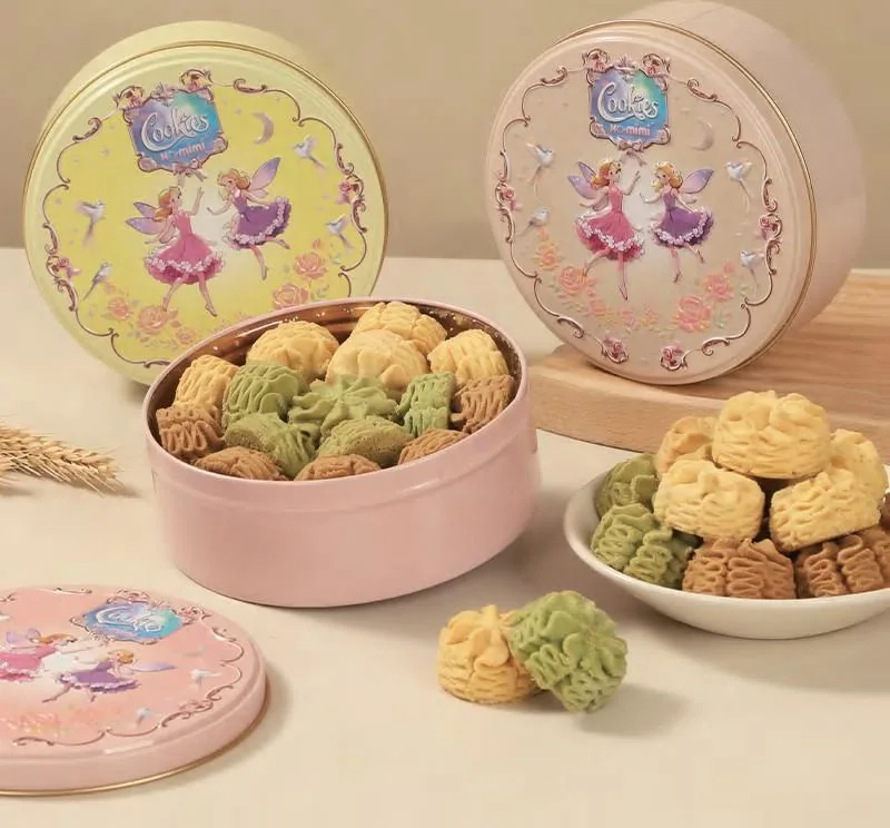 Little Blossom Angel Fairy series butter cookie tins