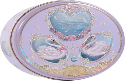 Elegant Swan tin, lilac