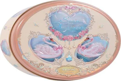 Elegant Swan tin, cream