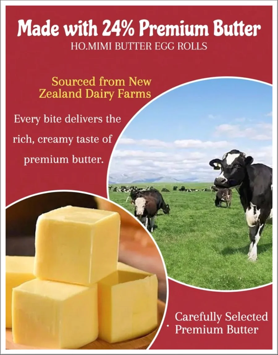 Made with 24% premium butter from New Zealand dairy farms