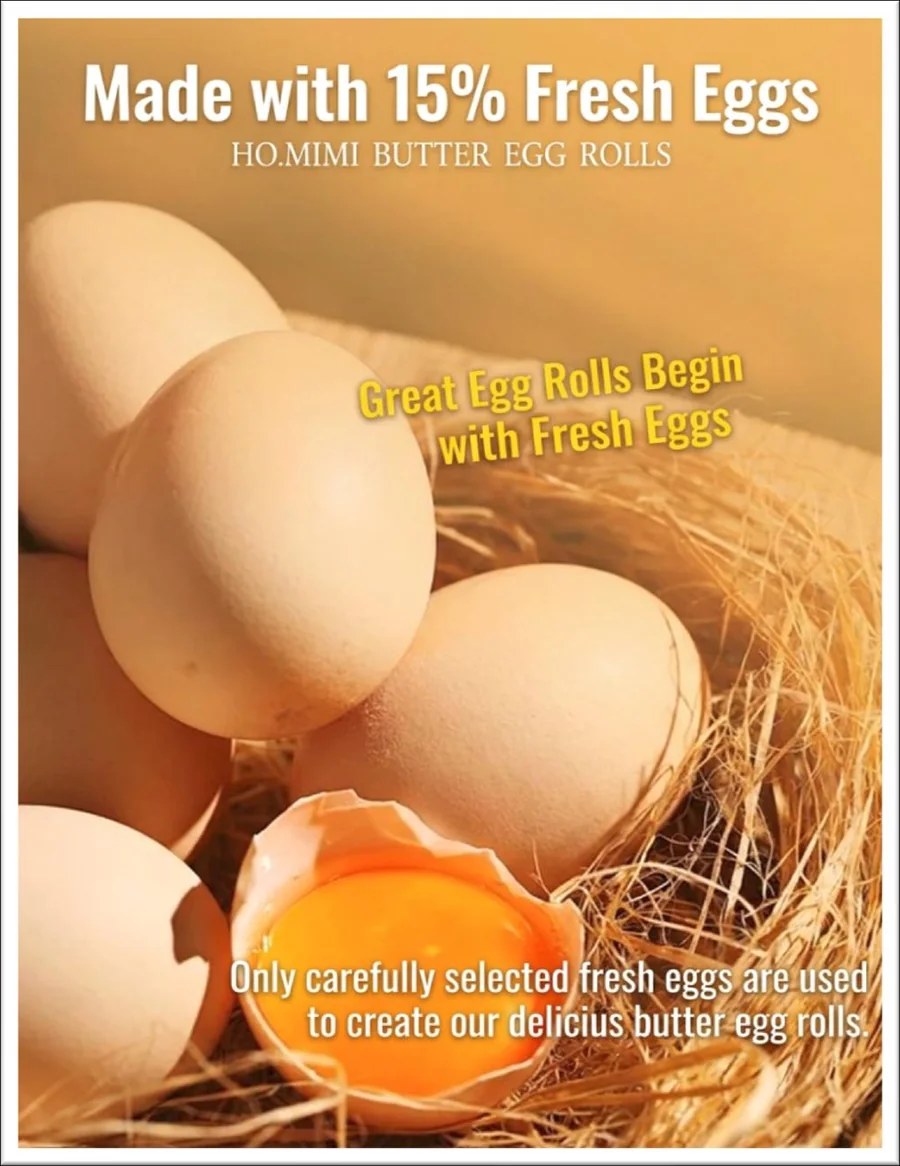 Made with 15% fresh eggs