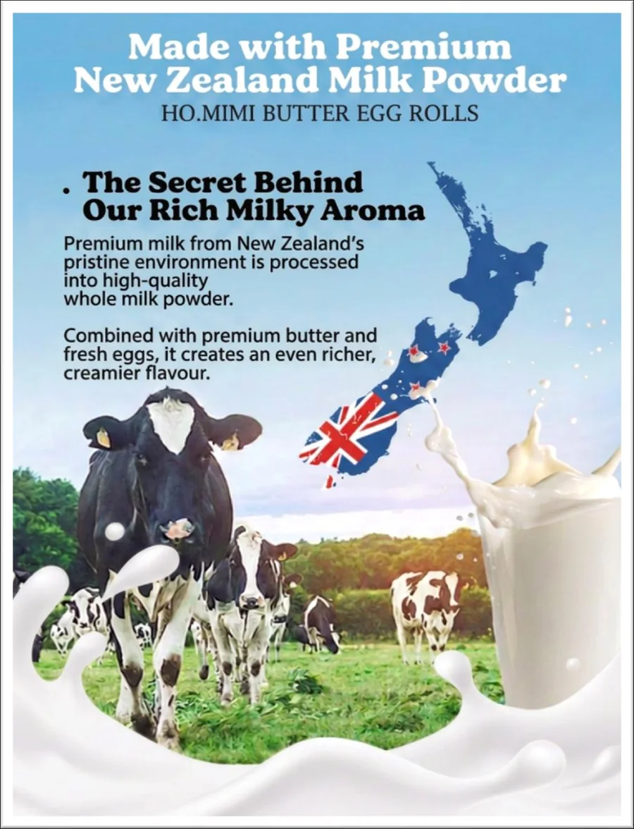 Made with premium New Zealand milk powder