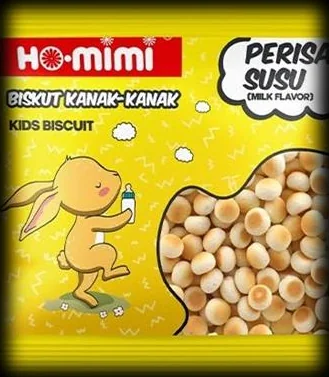 Homimi mini biscuits, milk flavour pack (Perisa Susu)